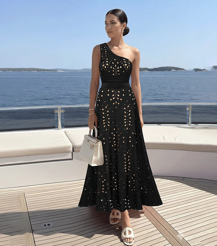 Broderie Anglaise Set - Black