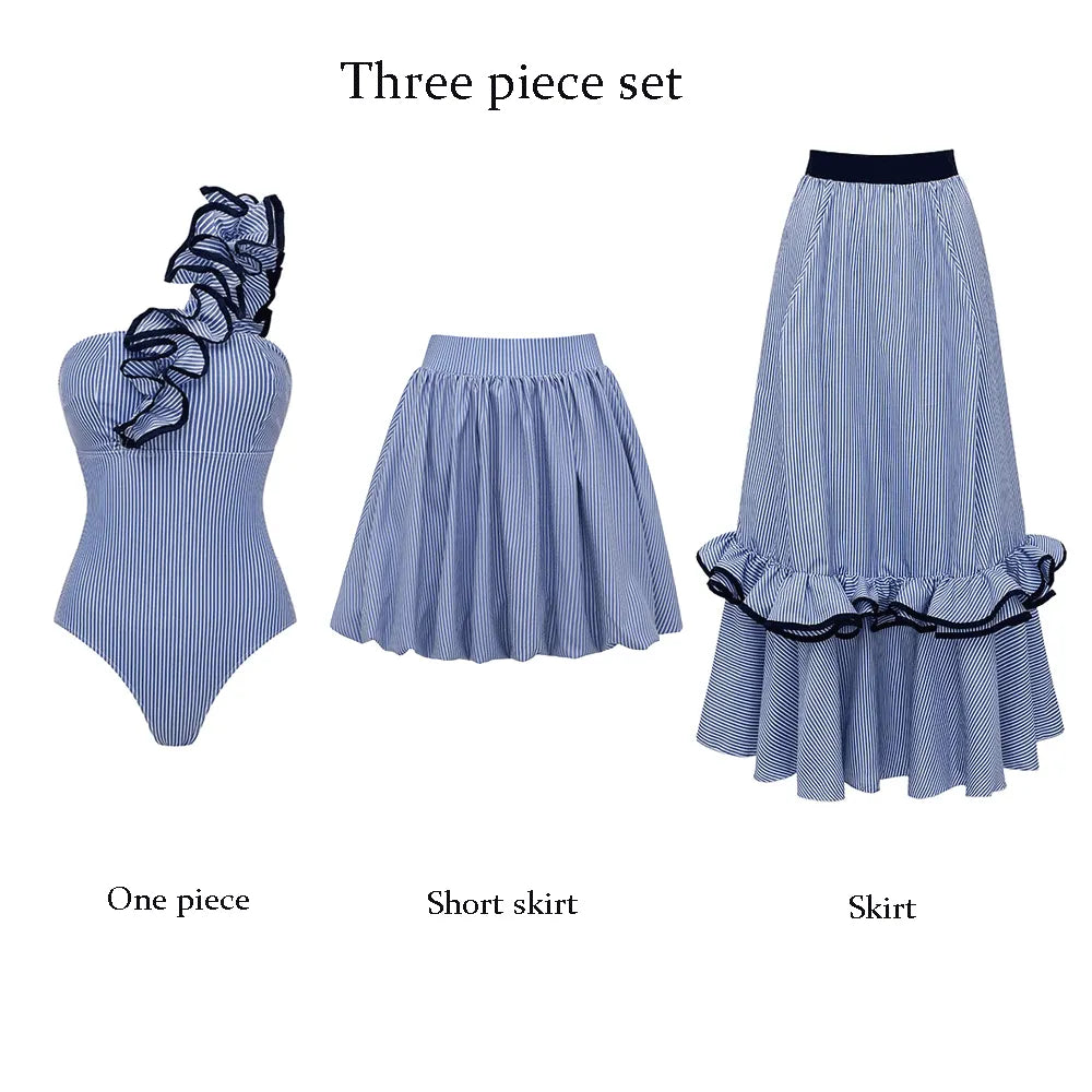 Striped Navy Set