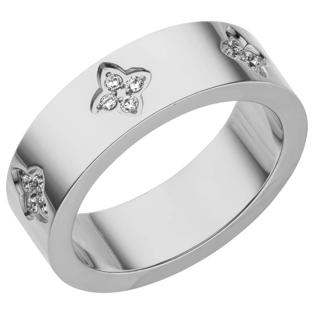 Clover Zircon Ring