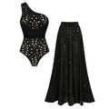 Broderie Anglaise Set - Black