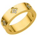 Clover Zircon Ring